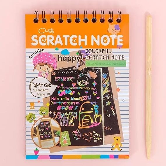 Scratch Art Paper Notebook - ASC55 - Planet Junior