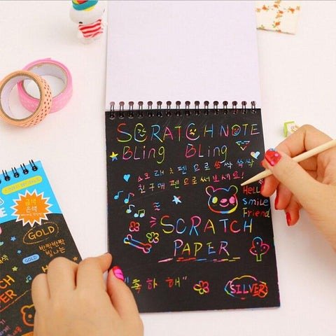 Scratch Art Paper Notebook - ASC55 - Planet Junior