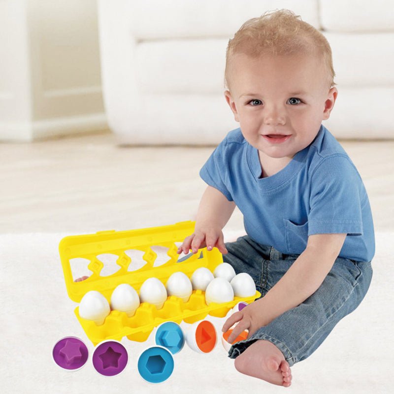 Shapes and Color Matching Eggs | 12Pcs - RT11A - Planet Junior