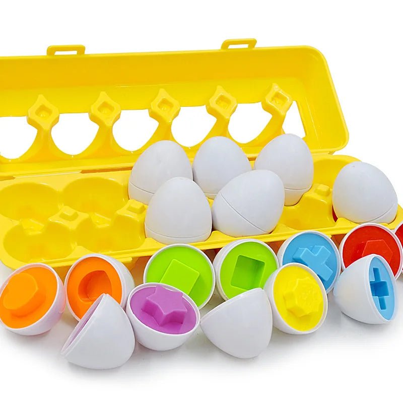 Shapes and Color Matching Eggs | 12Pcs - RT11A - Planet Junior