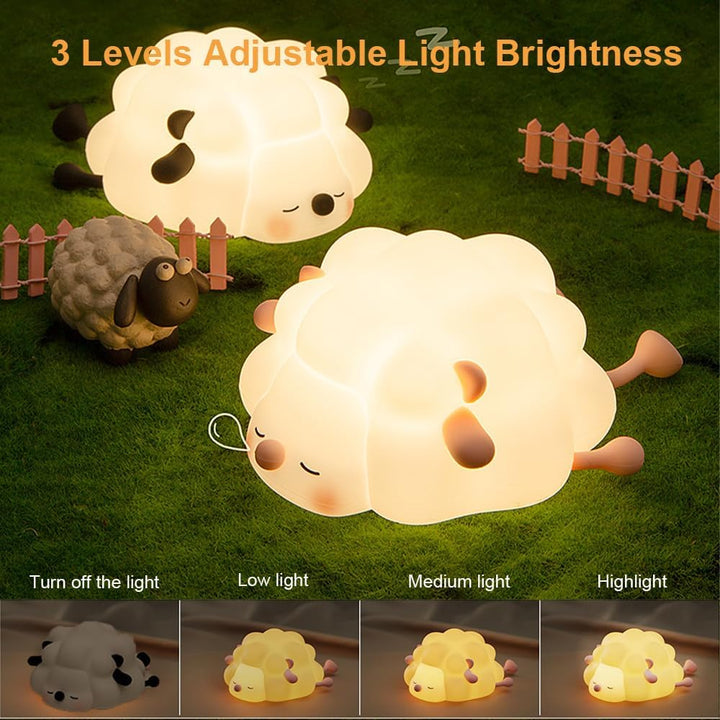 Sheep Silicone Night Light – Multicolour Bedside Lamp for Kids - UT - 3011 - Planet Junior