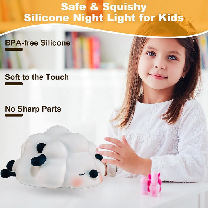 Sheep Silicone Night Light – Multicolour Bedside Lamp for Kids - UT - 3011 - Planet Junior
