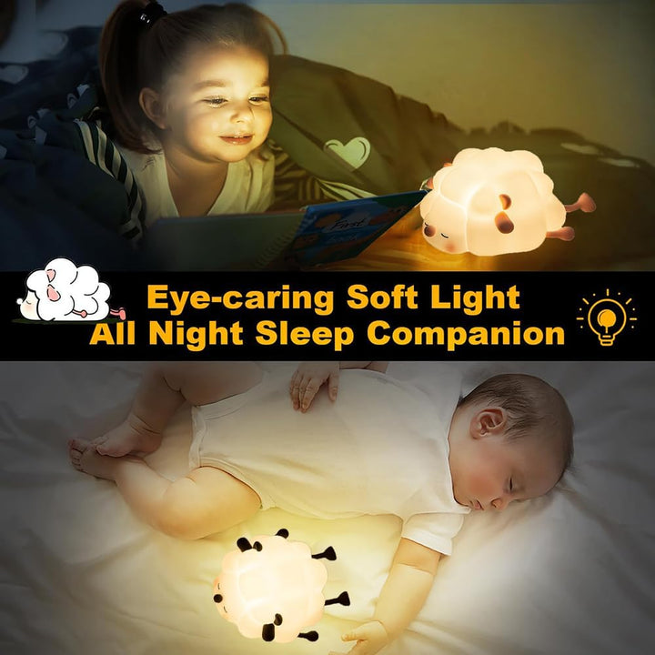 Sheep Silicone Night Light – Multicolour Bedside Lamp for Kids - UT - 3011 - Planet Junior