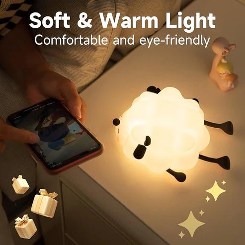 Sheep Silicone Night Light – Multicolour Bedside Lamp for Kids - UT - 3011 - Planet Junior