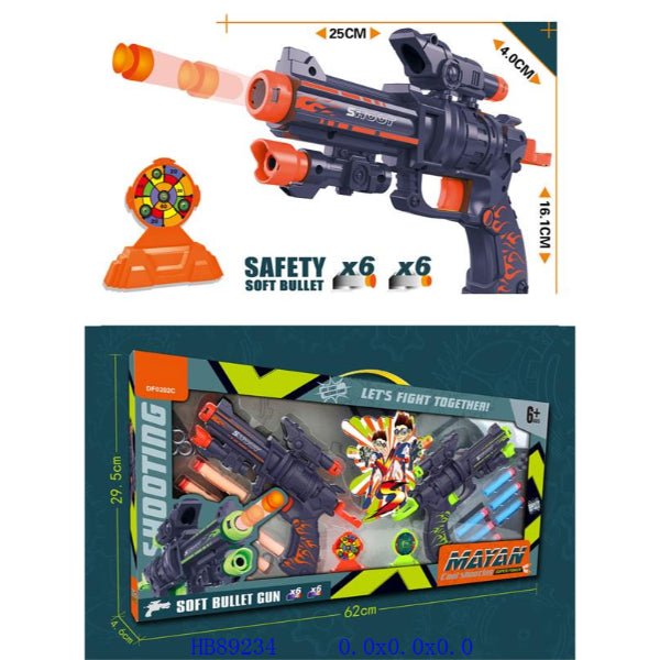 Shooting Soft Bullet Gun - BLL - GN - 0202C - Planet Junior