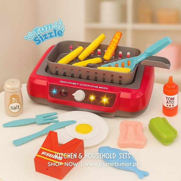 Sizzle & Serve Deep Fryer – Color - Changing Kitchen Playset - AKT - A550 - Planet Junior