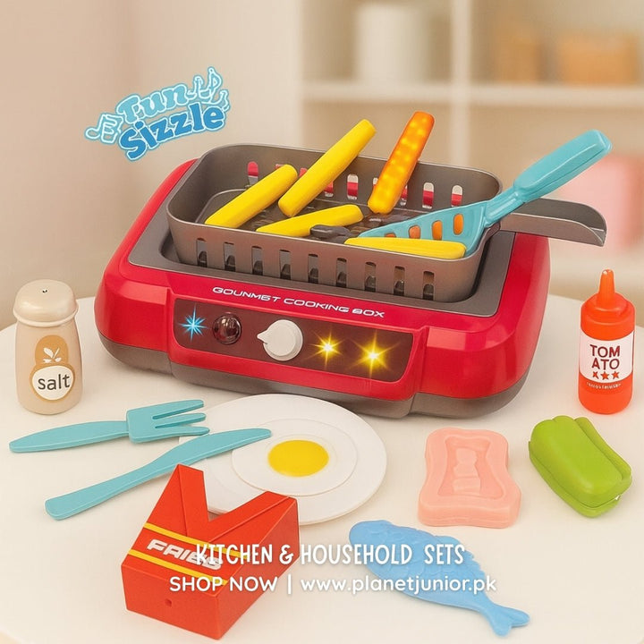 Sizzle & Serve Deep Fryer – Color - Changing Kitchen Playset - AKT - A550 - Planet Junior