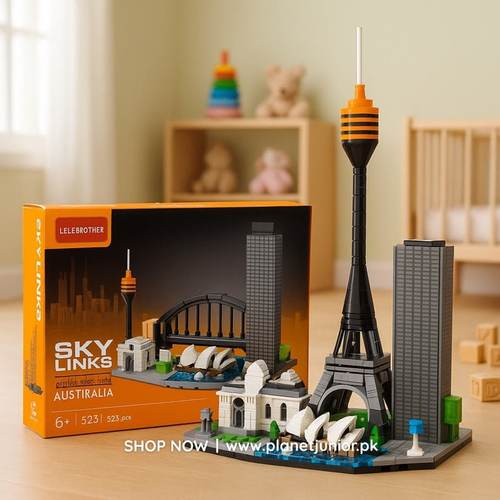 🇦🇺 Skyline Australia Architecture Blocks Set | 523 pcs - AKT-8785-4 - Planet Junior