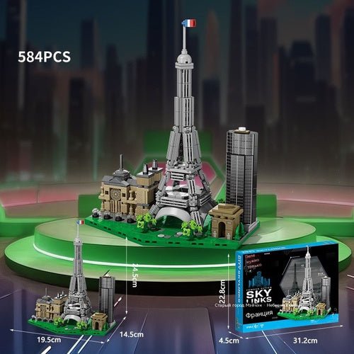 🇫🇷 Skyline France Architecture Blocks Set | 584 pcs - AKT-8785-3 - Planet Junior