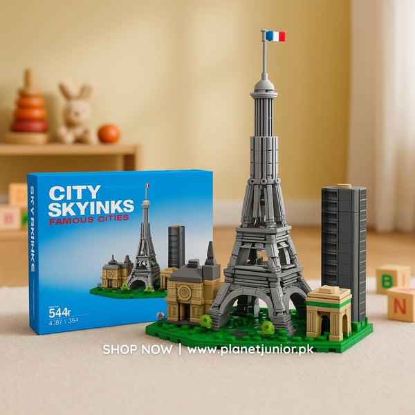🇫🇷 Skyline France Architecture Blocks Set | 584 pcs - AKT-8785-3 - Planet Junior