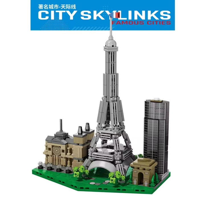 🇫🇷 Skyline France Architecture Blocks Set | 584 pcs - AKT-8785-3 - Planet Junior