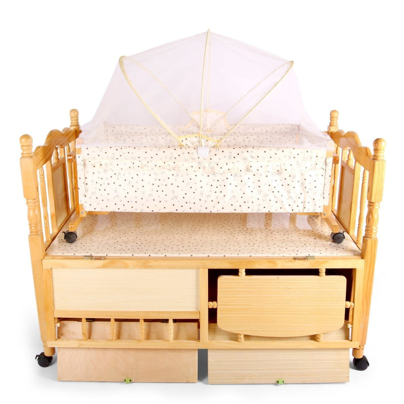 SlumberSprout Baby Cot with Swing - BLL - BC - 710 - Planet Junior