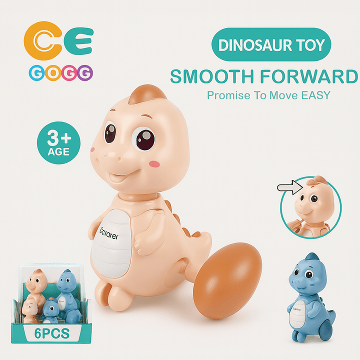 Smooth Forward Dino – Cute Walking Dinosaur for Kids - HFT-A780-69 P - Planet Junior