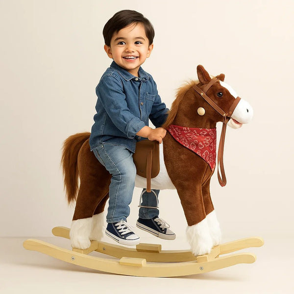 Smooth Motion Rocking Horse for Children | 30 Inches - BLL - RH - 101M - Planet Junior