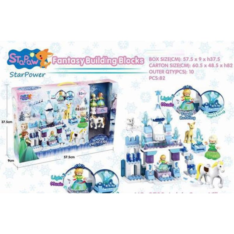 Snow Blocks Princess Castle - BLL - BL - 3703 - Planet Junior