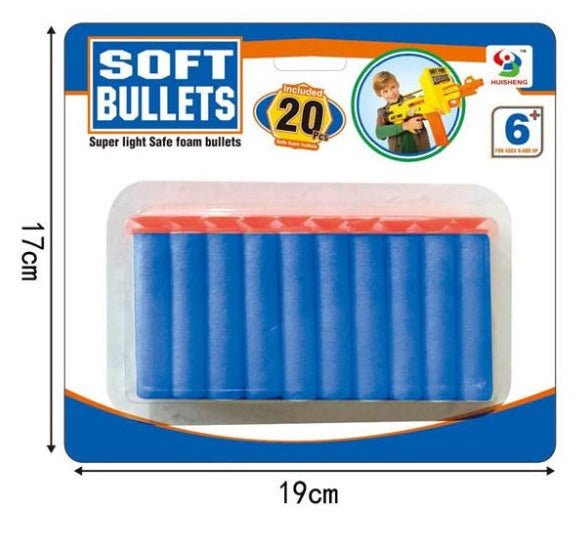 Soft Bullets Shot | Pack of 20 - BLL - GN - 7000B - 3 - Planet Junior