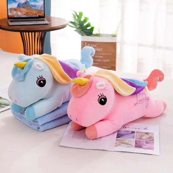 Soft Cute Stuffed Unicorn Plush Pillow with Blanket - BLL - SFT - 641 - 10 - Planet Junior