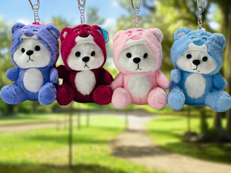 Soft Stuff Hoodie Bear Keychain - Planet Junior