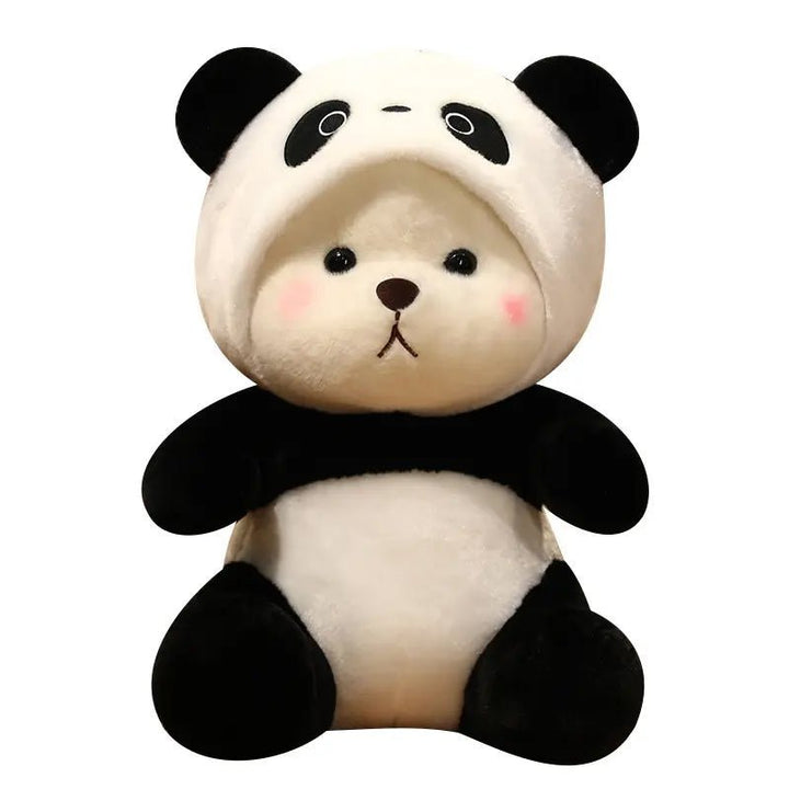 Soft Stuffed Panda Bear with Cap - SSTRBRS - 1 - Planet Junior