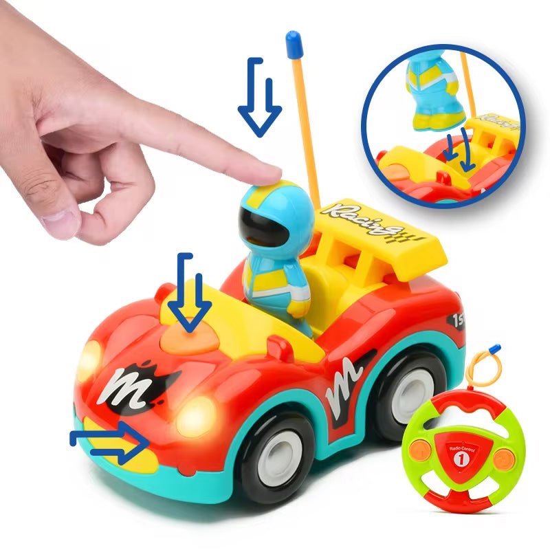 Space Cartoon Remote Control Car with Music and Lights - BLL - RC - 6625 - Planet Junior