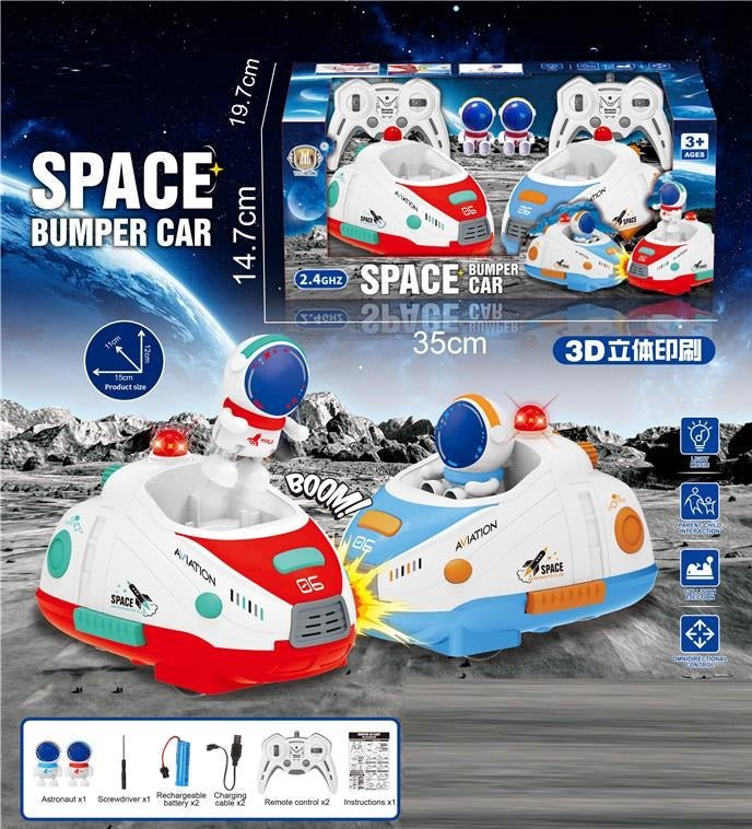 Space Explorer Remote Control Bumper Car | Pack of 2 - 7724A - Planet Junior