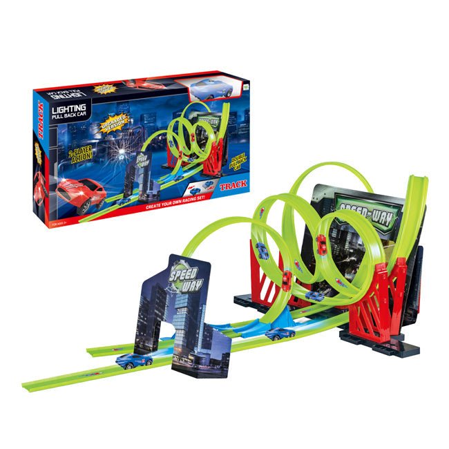 Speed Rewind Car Track Set - BLL - TR - 6688 - 237 - Planet Junior