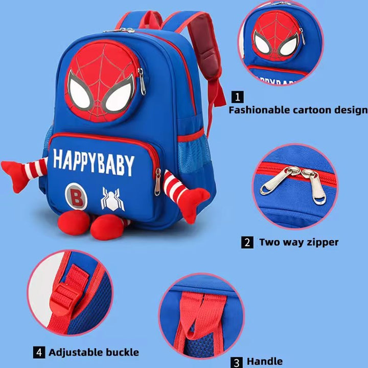 Spiderman Themed School Bag | 1 Pcs - SLT - PB25 - 132 - Planet Junior