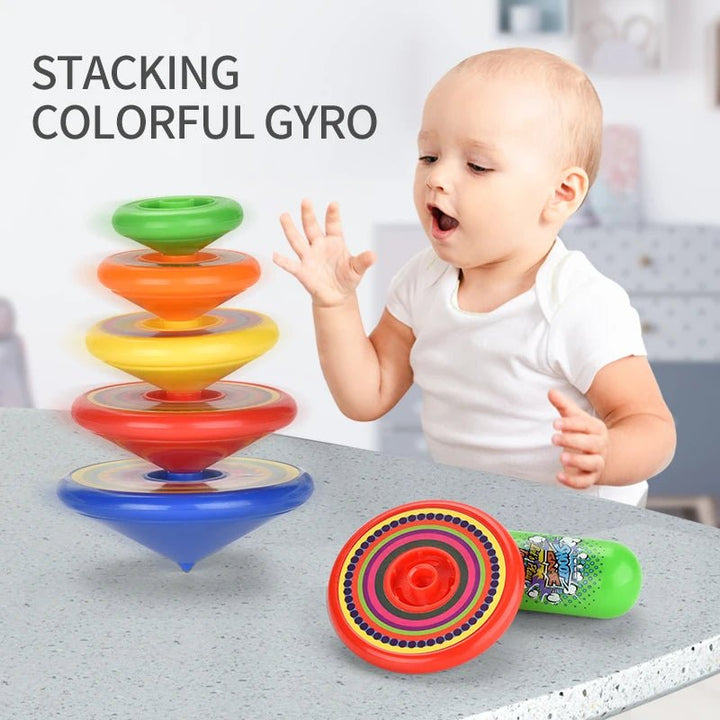 Stacking Colorful Battle Gyro - RT9982 - Planet Junior