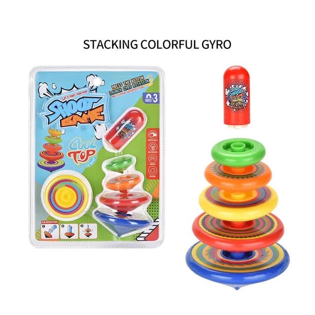 Stacking Colorful Battle Gyro - RT9982 - Planet Junior