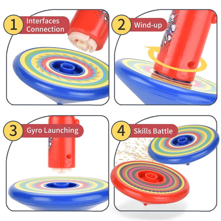 Stacking Colorful Battle Gyro - RT9982 - Planet Junior