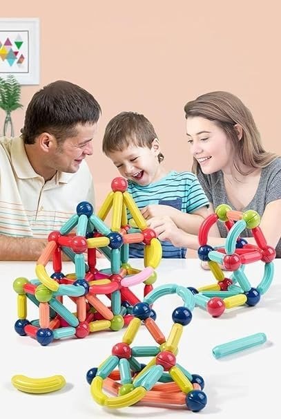 STEM Magnetic Building Blocks | 96 Pcs - Planet Junior