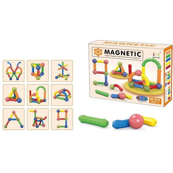 STEM Magnetic Sticks Blocks Set | 25 Pcs – Planet Junior