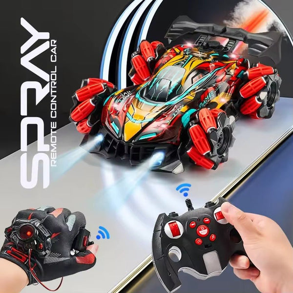 Stunning Stunt Action Gesture - Controlled Remote Control Car with Smoke & Control Glove - AKT - 21003 - Planet Junior