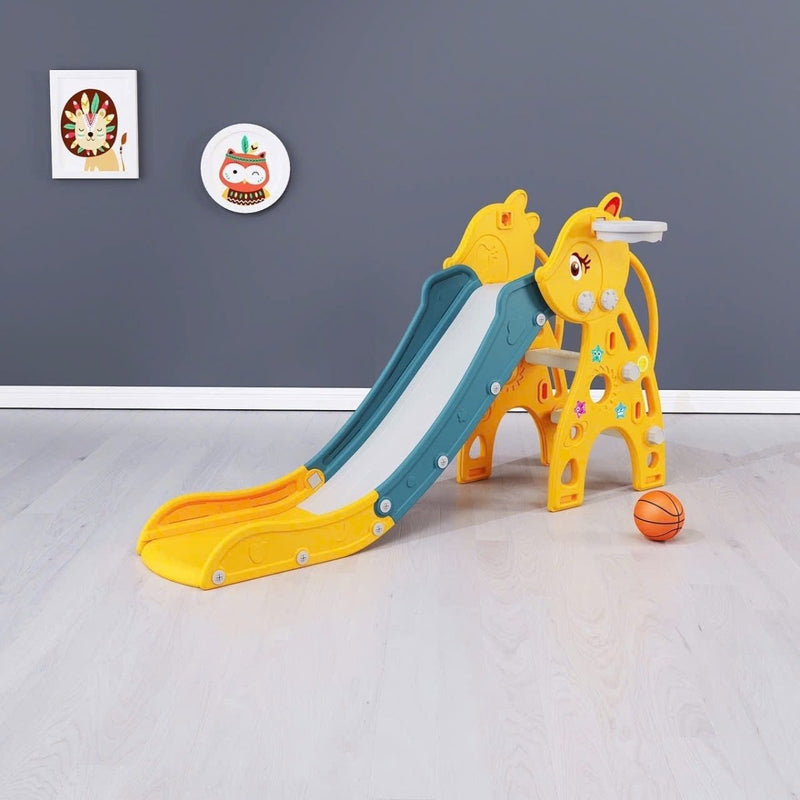 Sturdy Kids Slide for Safe Playtime | L - 69" W - 15" H - 31" - BLL - SL - 005EDS - Planet Junior