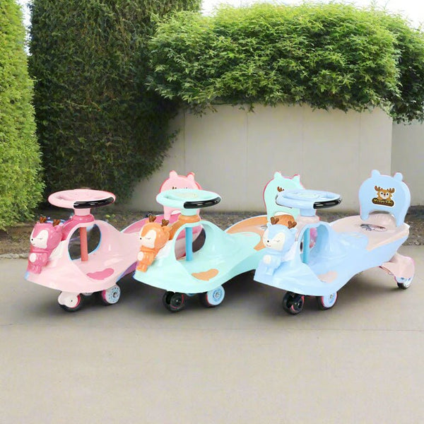 Sturdy Ride - On Car with Bright Cartoon Graphics - BLL - AC - 188NEW - Planet Junior