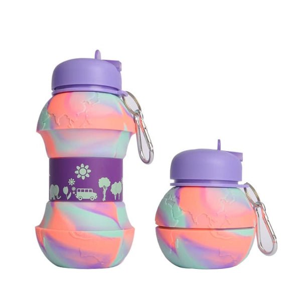 Stylish Multicolour Fold Water Bottle for Kids - BLL - WB - 116 - 1 - Planet Junior