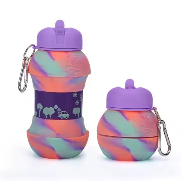 Stylish Multicolour Fold Water Bottle for Kids - BLL - WB - 116 - 1 - Planet Junior