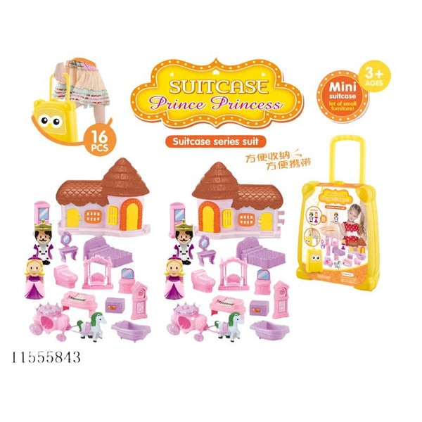 Suite Case Prince & Princes Houe | 16 Pcs - BLL - DH - 666 - 711G - Planet Junior