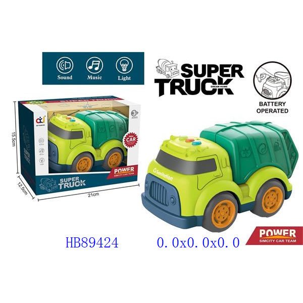 Super Engineering Truck with Music and Light - BLL - DK - 862 - 1BA - Planet Junior