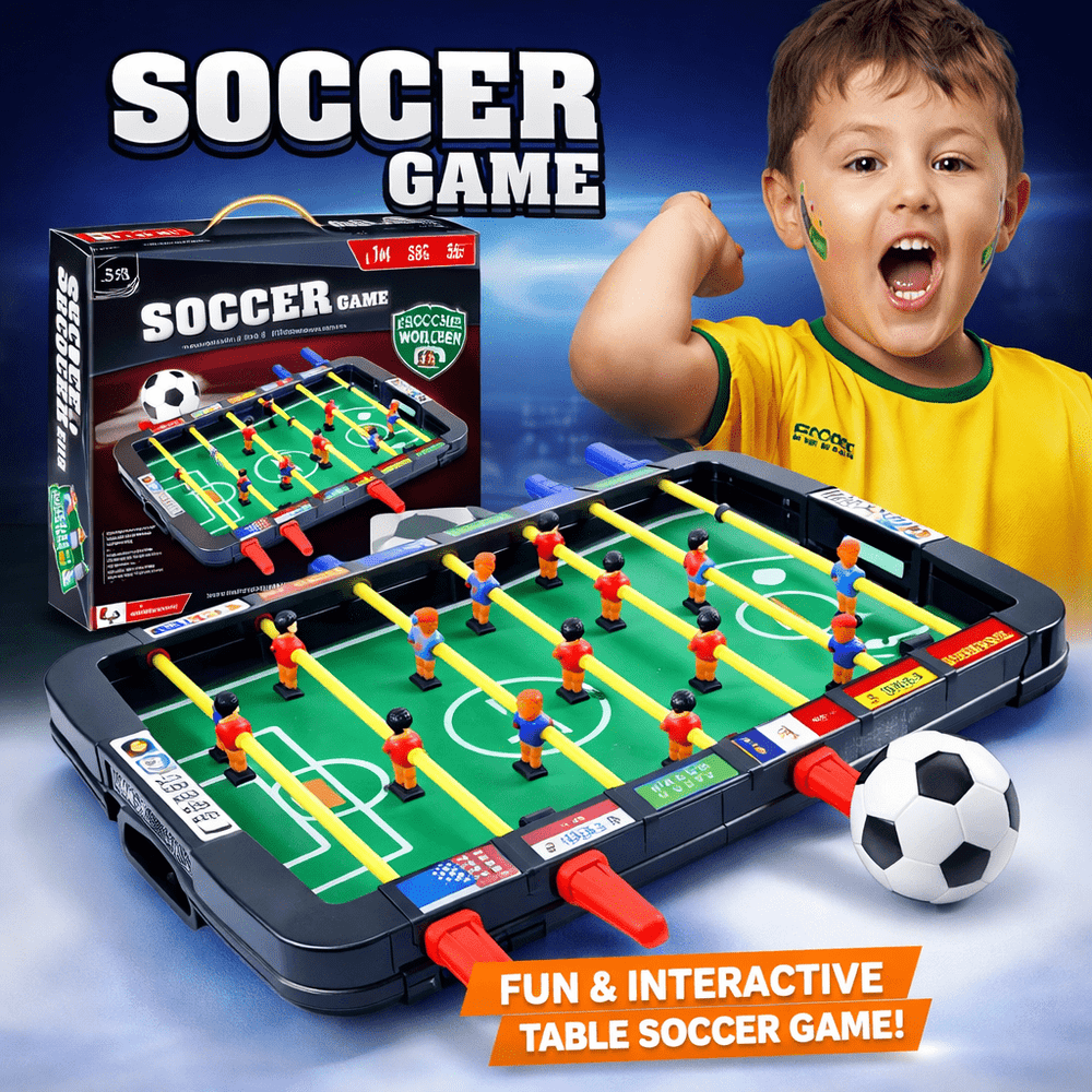 Juego de fútbol de mesa temático