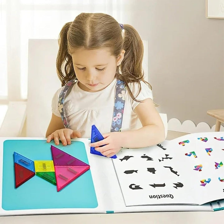 Tangram Puzzle Board with Magnetic Pieces - J026 - Planet Junior