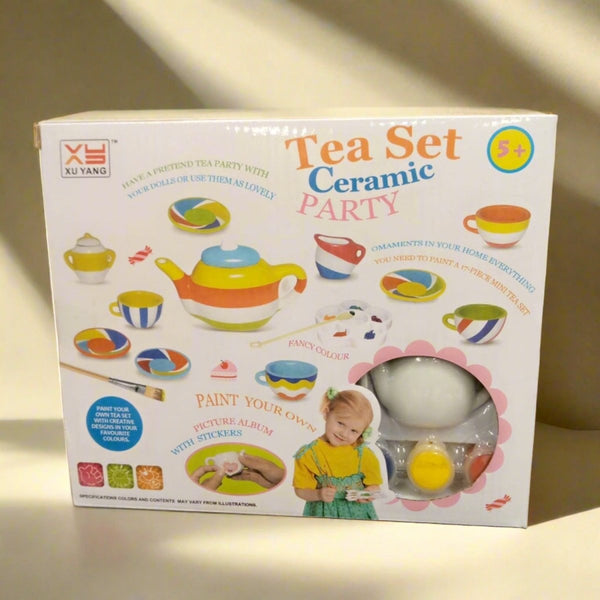 Tea Set Ceramic Party | 17 Pcs - 1406 - Planet Junior