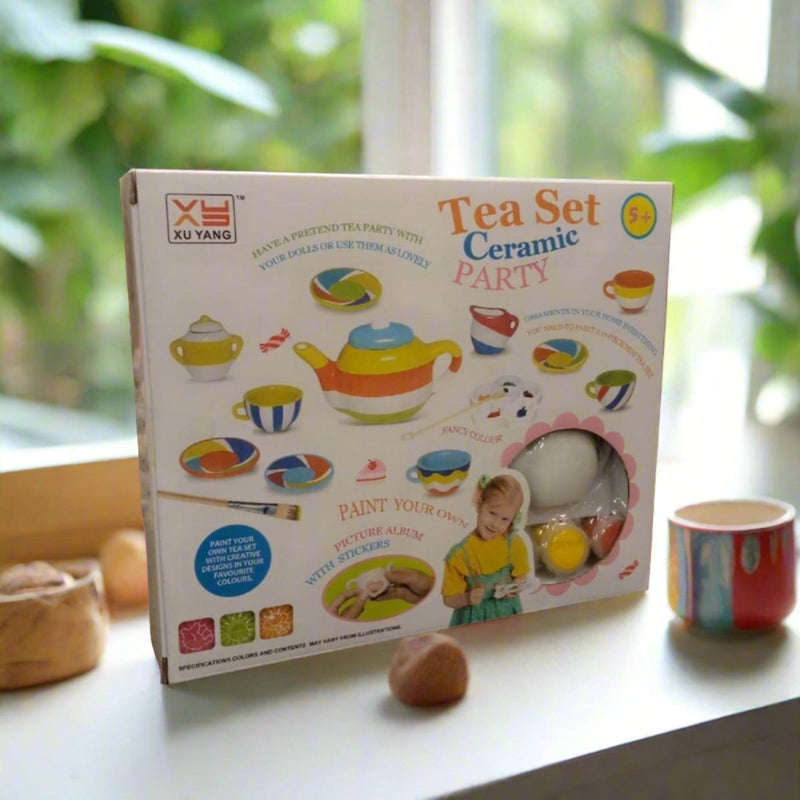 Tea Set Ceramic Party | 17 Pcs - 1406 - Planet Junior