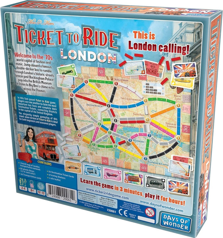 Ticket to Ride London Board Game - AKT01573 - Planet Junior