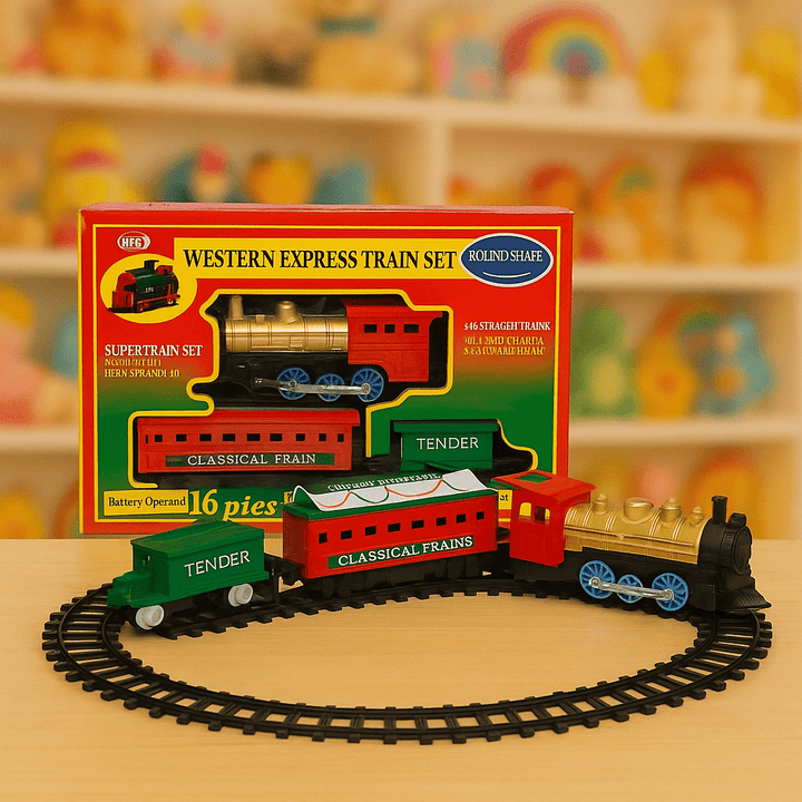 Train Track Set - 11 Pcs - SBT11P - Planet Junior