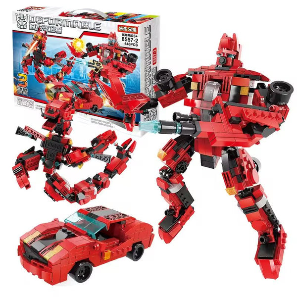 Transform Robot Car Building Blocks | 446 Pcs - BL85572 - Planet Junior