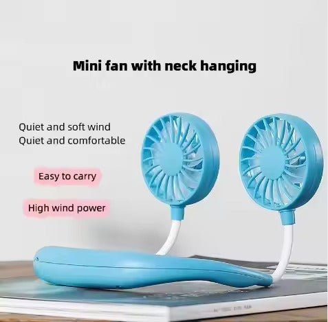 Travel - Friendly Dual Fan Neck Cooler - BLL - HH - 1A - Planet Junior