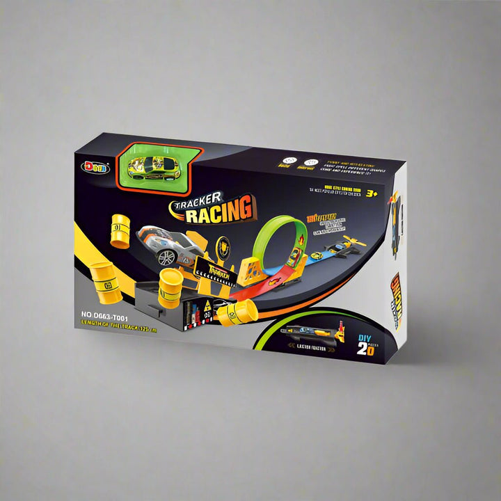 Turbo Spin Race Track Toy Set with Car Launcher - BLL - TR - 663 - 001T - Planet Junior