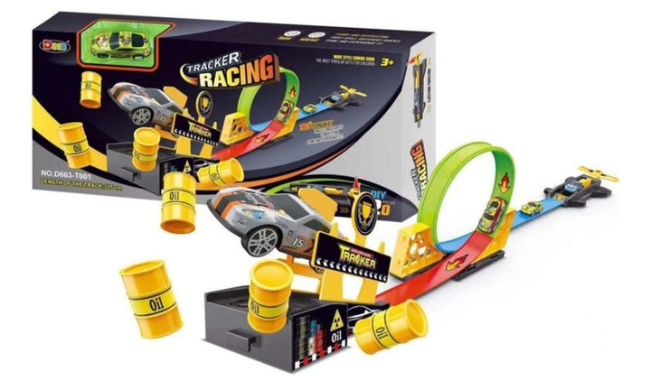 Turbo Spin Race Track Toy Set with Car Launcher - BLL - TR - 663 - 001T - Planet Junior