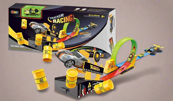 Turbo Spin Race Track Toy Set with Car Launcher - BLL - TR - 663 - 001T - Planet Junior